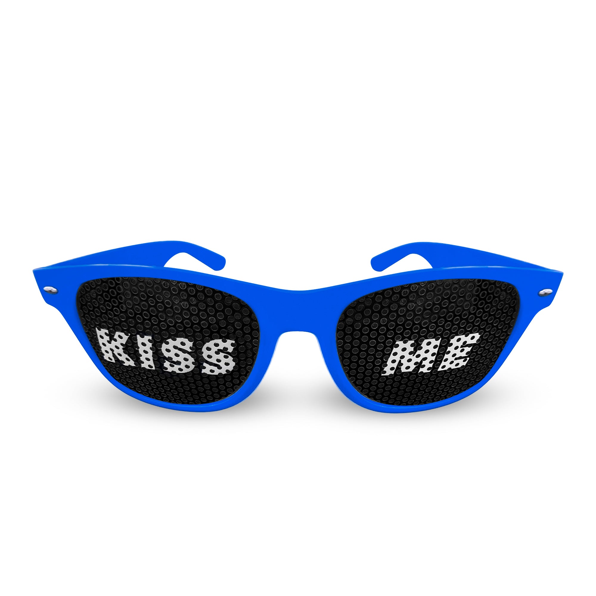 KISS ME Brille - Bunte Partybrillen für Partys, Clubs, Malle, Karneval & Junggesellenabschiede