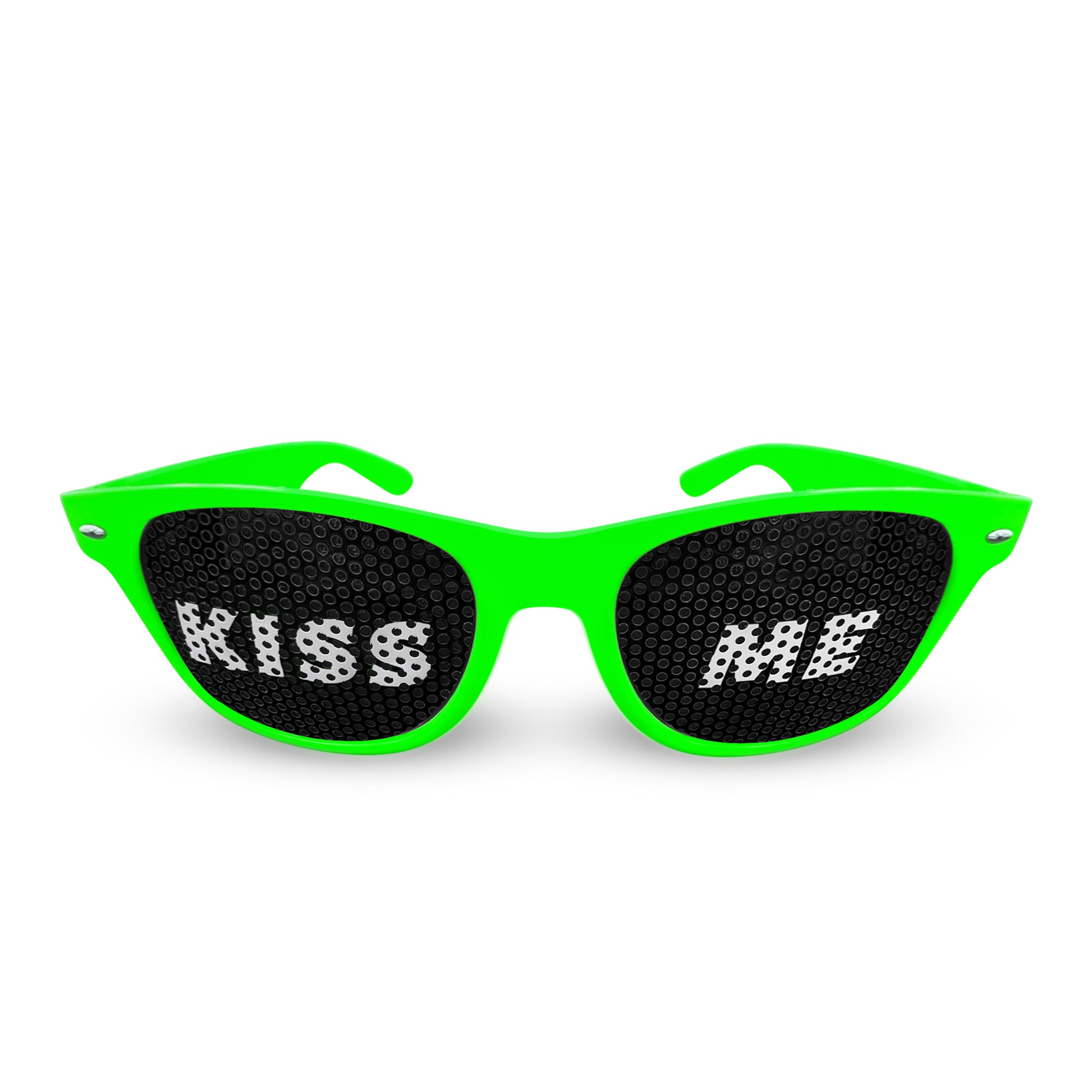 KISS ME Brille - Bunte Partybrillen für Partys, Clubs, Malle, Karneval & Junggesellenabschiede
