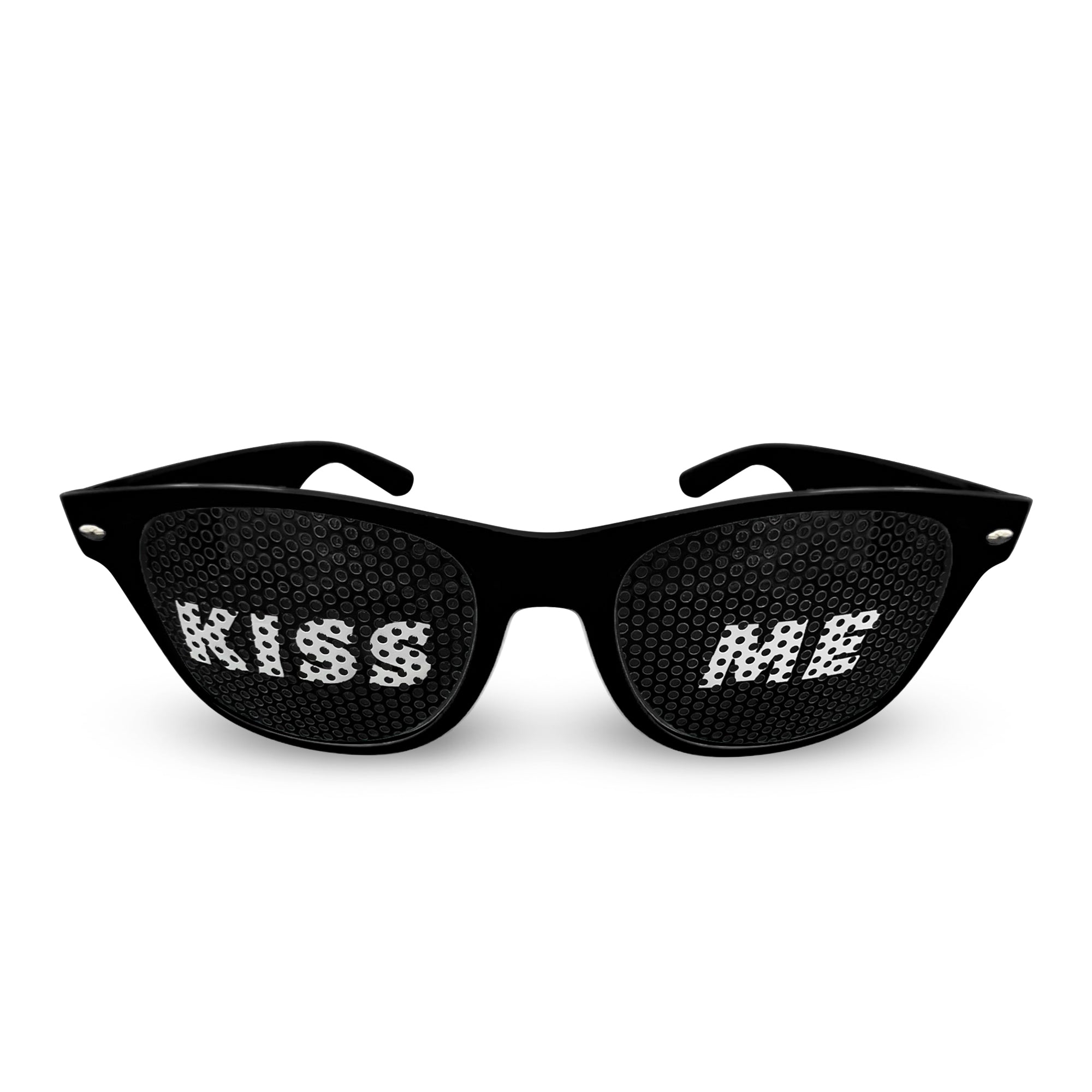 KISS ME Brille - Bunte Partybrillen für Partys, Clubs, Malle, Karneval & Junggesellenabschiede