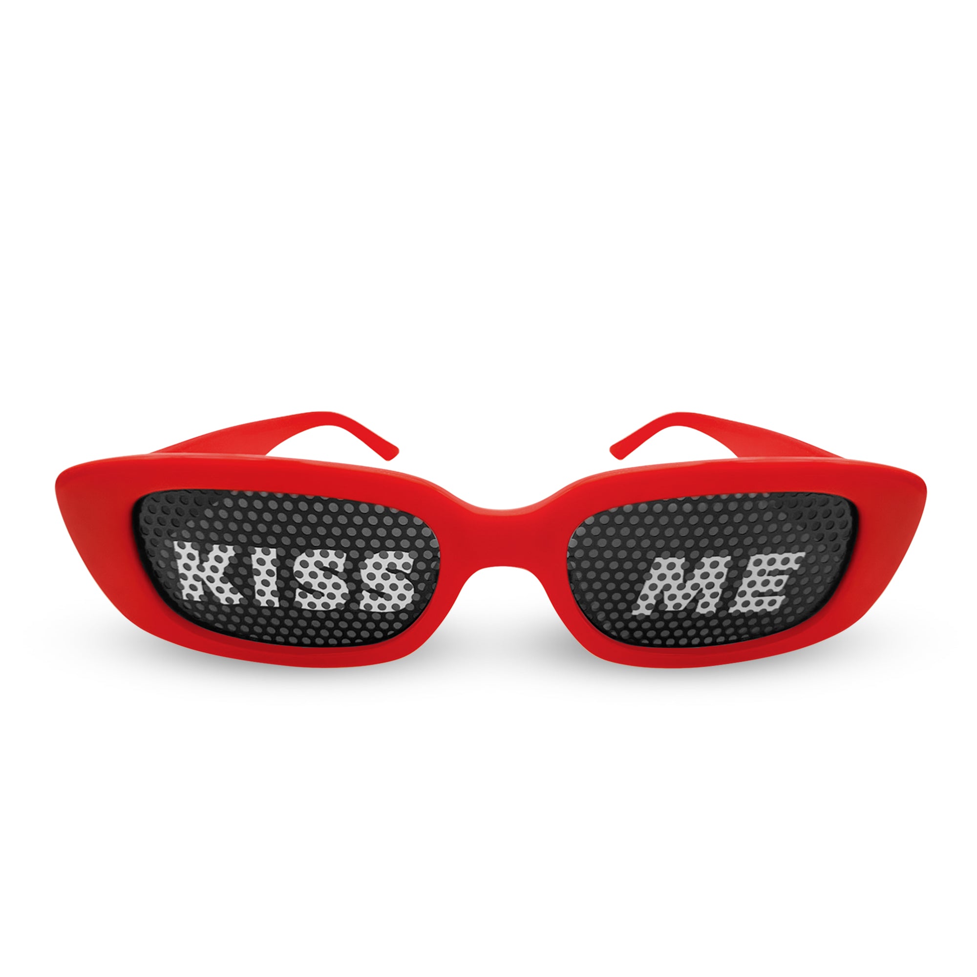 KISS ME Brille - Moderne Partybrille für Partys, Clubs, Malle, Karneval & Junggesellenabschiede