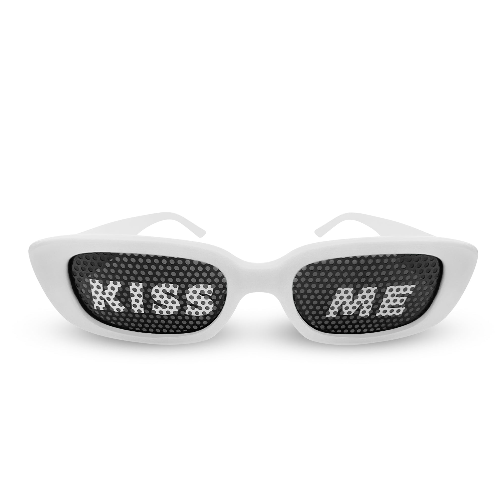 KISS ME Brille - Moderne Partybrille für Partys, Clubs, Malle, Karneval & Junggesellenabschiede